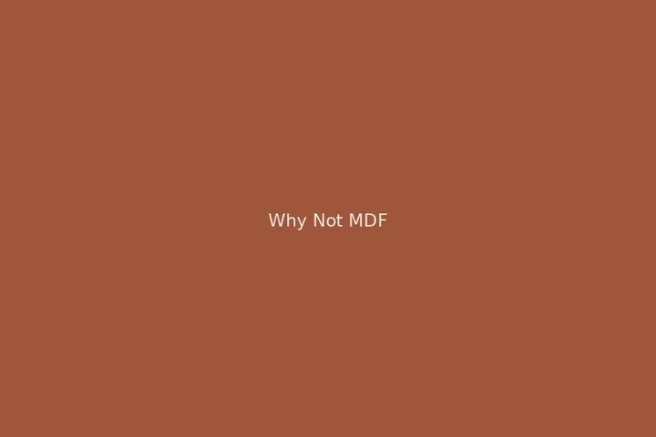 Why We Don't Use MDF