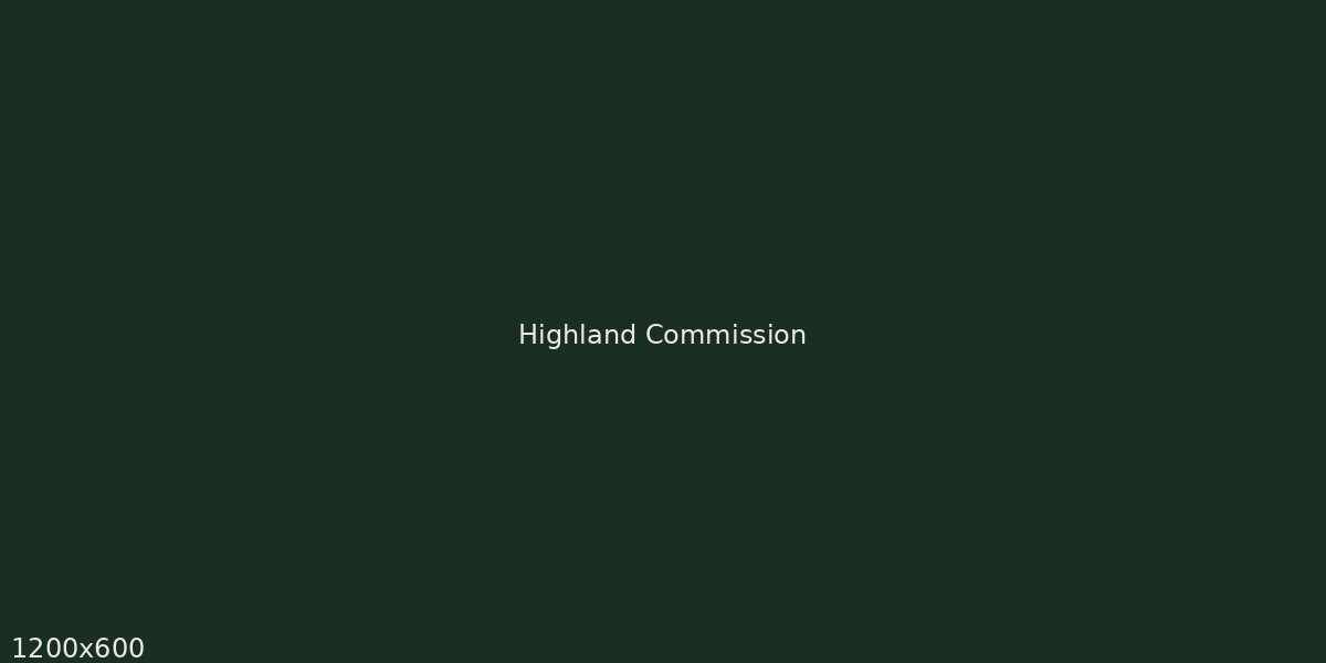 Highland Commission kitchen interior