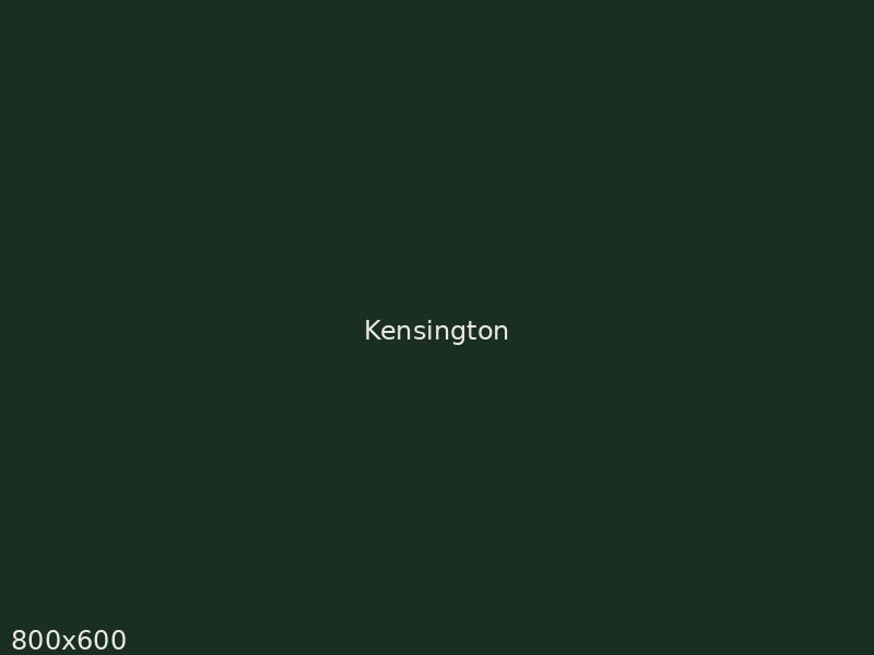 Kensington commission kitchen interior