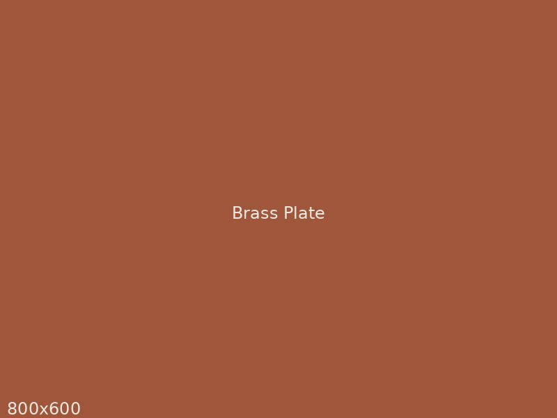 Brass maker's plate with engraved details